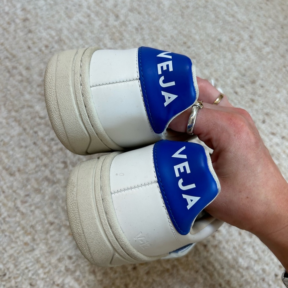 Veja V-12 LEATHER WHITE PAROS - Picture 7 of 9